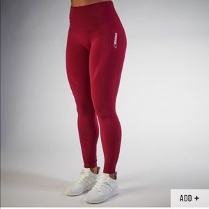Gymshark beet marl seamless leggings